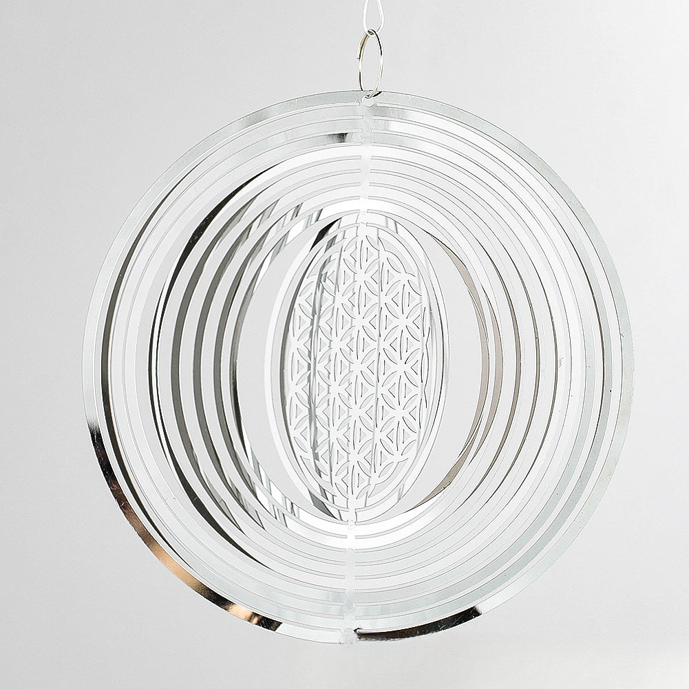 Wholesale 3D Rotating Bell Stainless Steel Wind Chimes